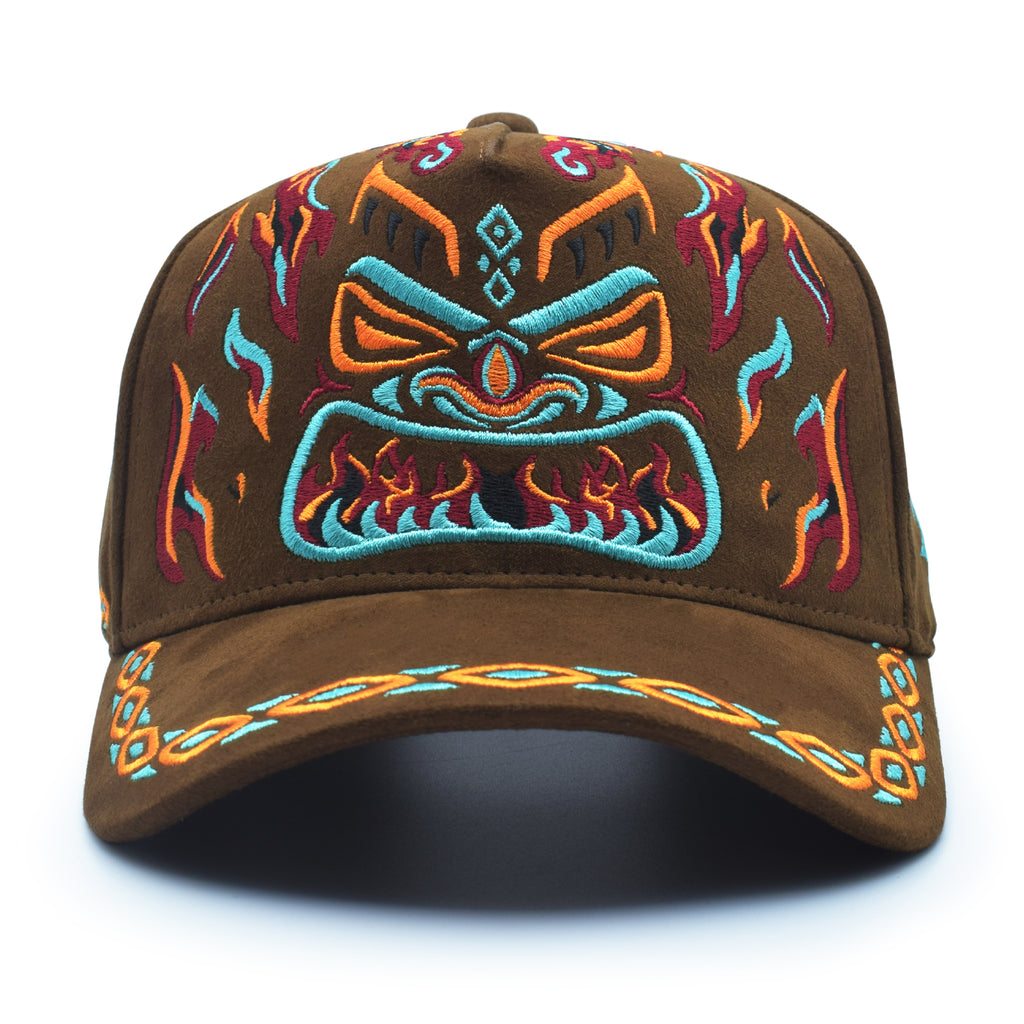 Tiki Embroidery Baseball Cap